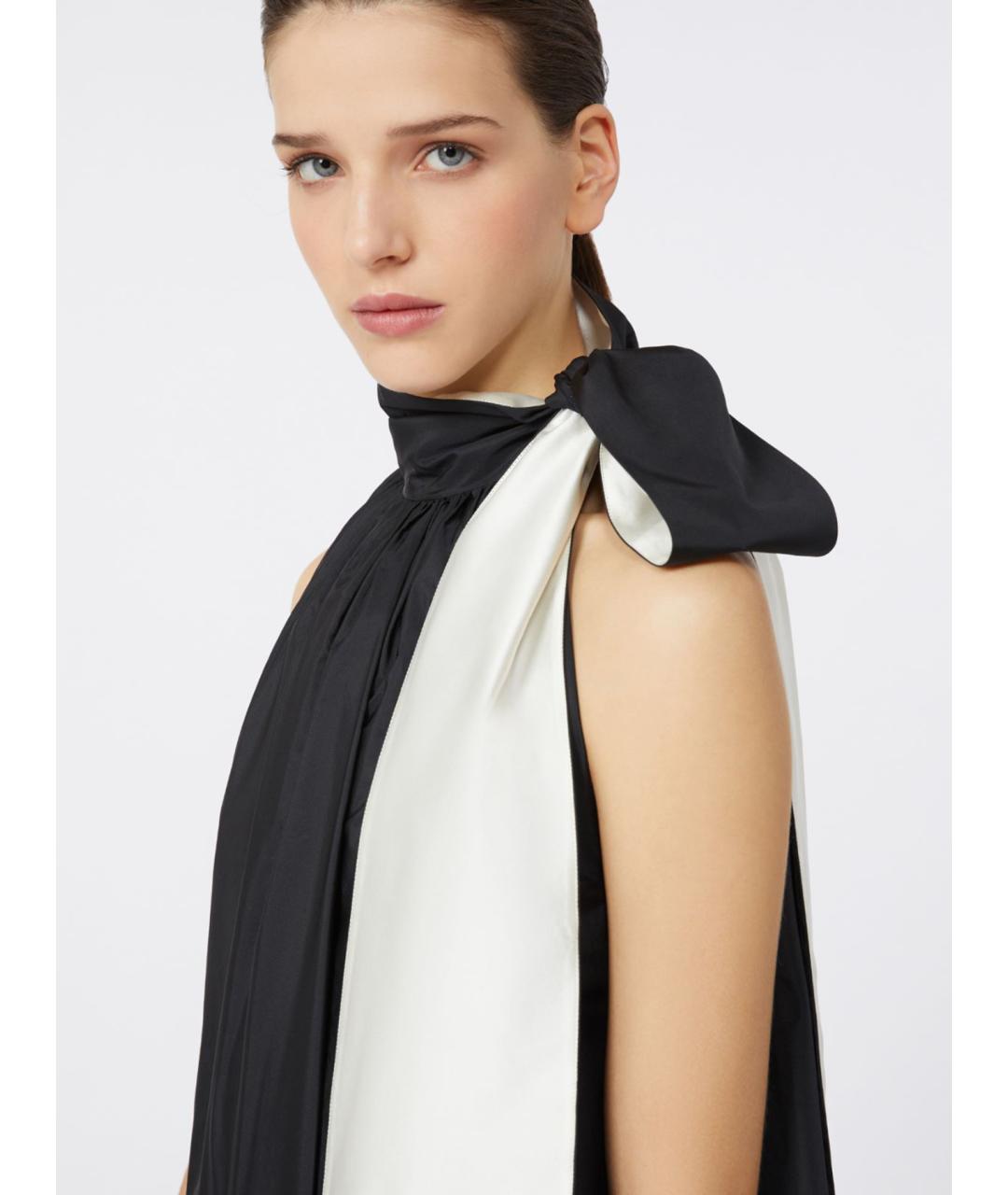 MAX MARA Черное полиэстеровое повседневное платье, фото 3