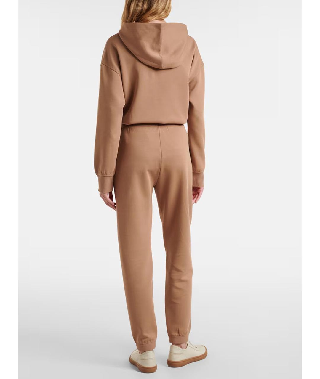 'S MAX MARA Коричневые прямые брюки, фото 3