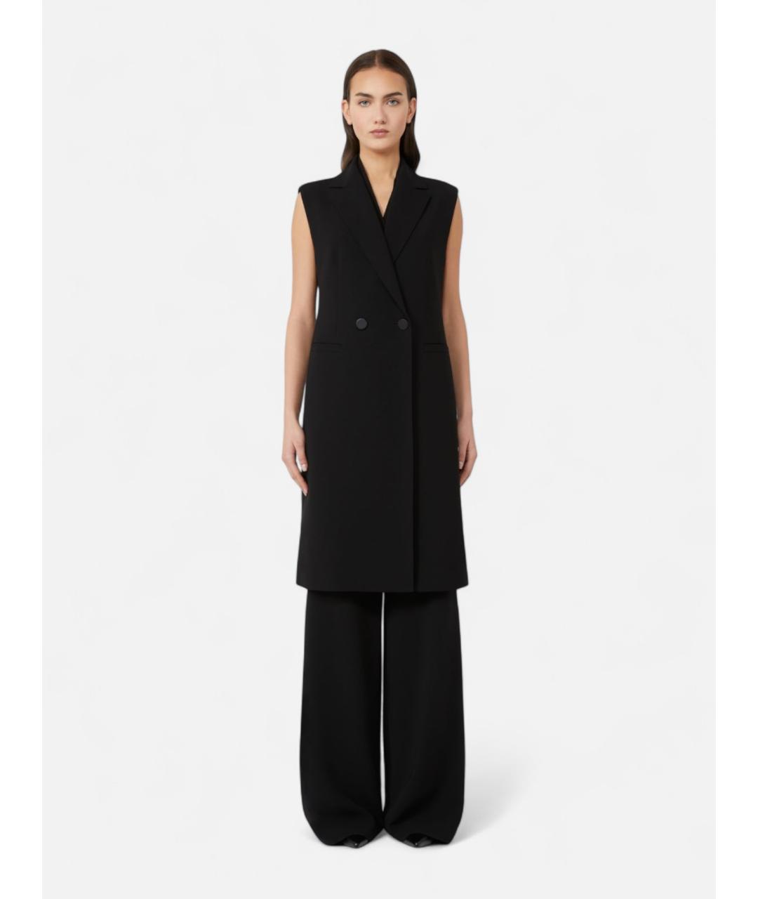 MAX MARA STUDIO Черный кашемировый жилет, фото 4