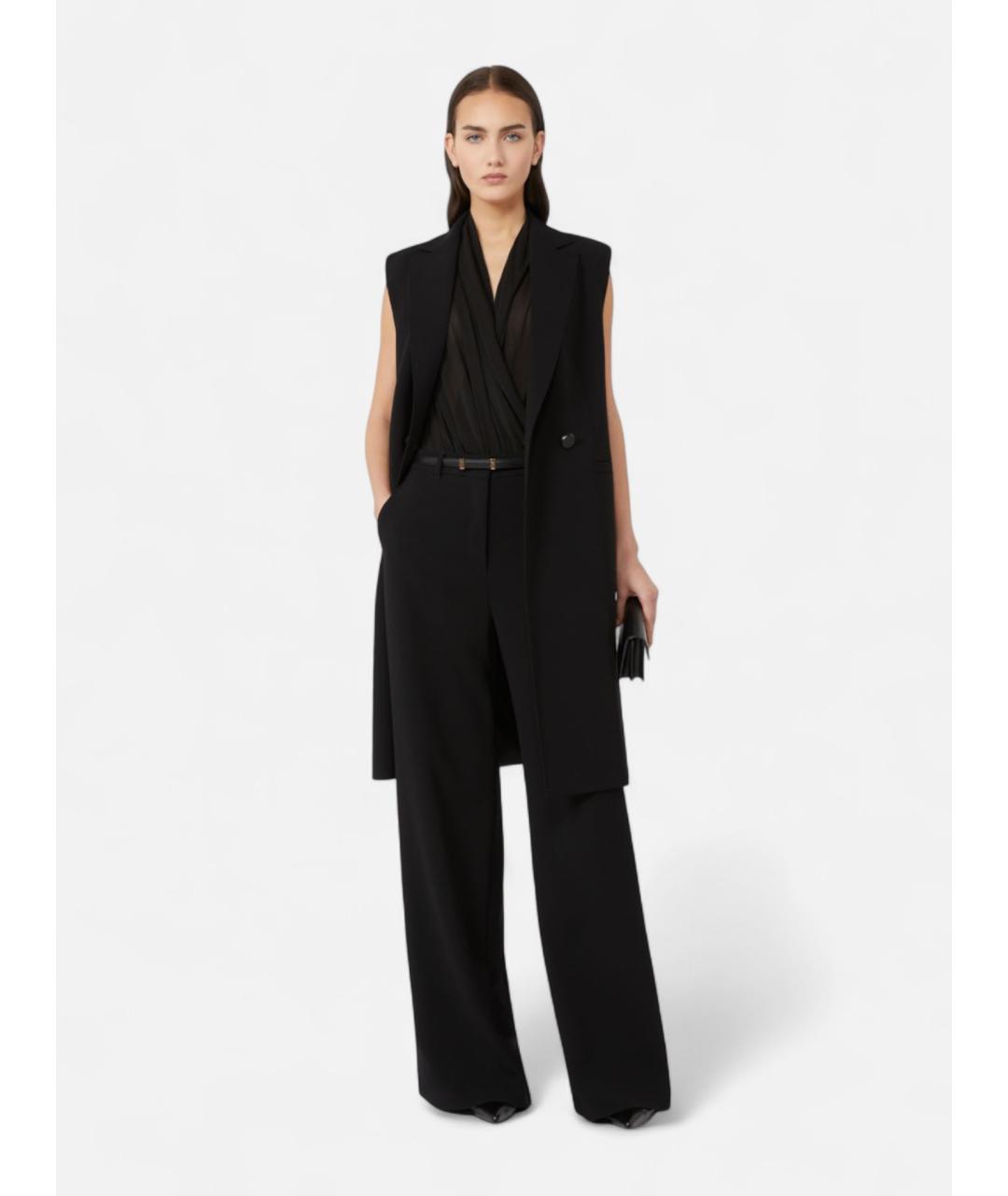 MAX MARA STUDIO Черный кашемировый жилет, фото 2