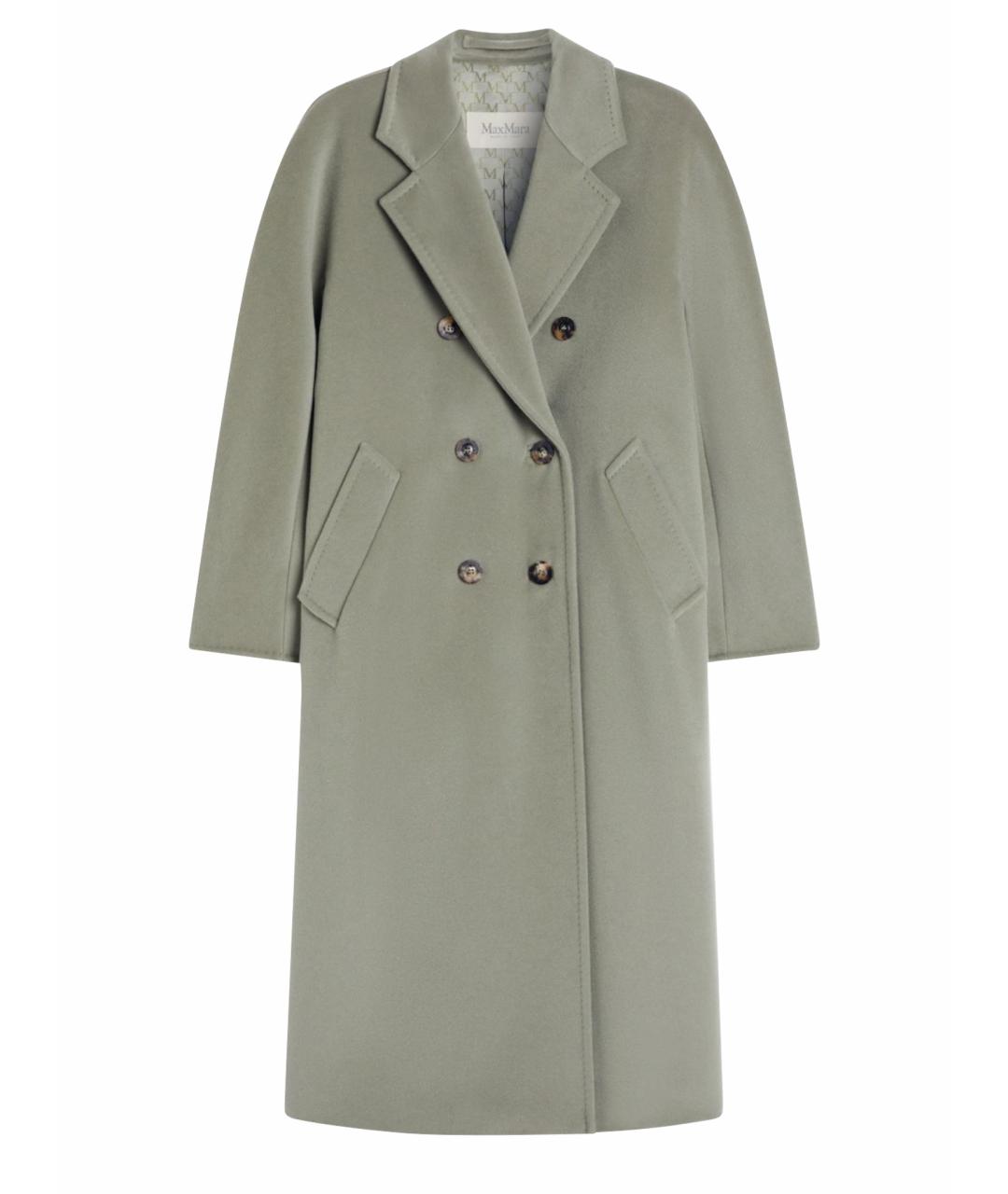 MAX MARA Зеленые шерстяное пальто, фото 1