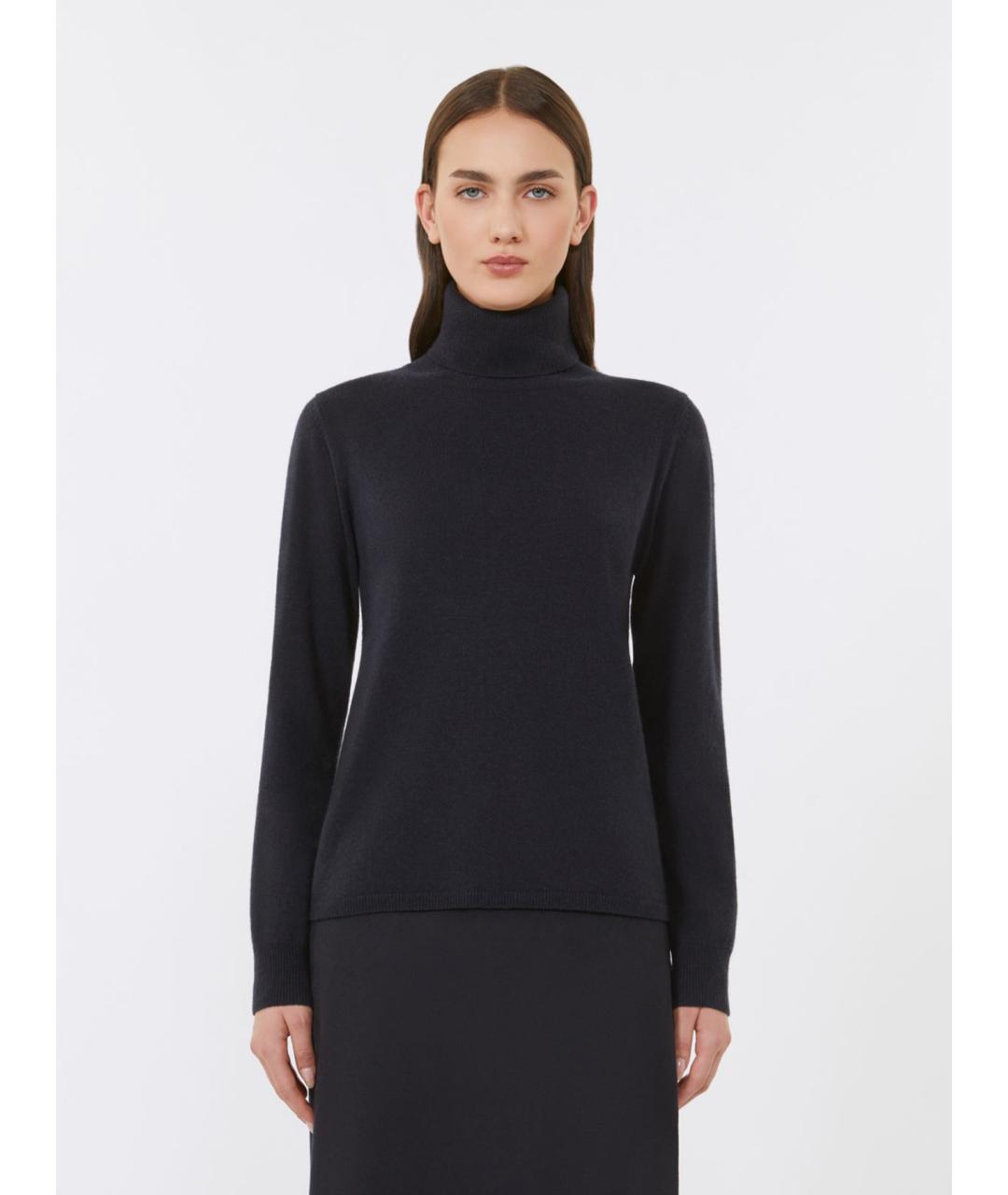 MAX MARA STUDIO Черная шерстяная водолазка, фото 5