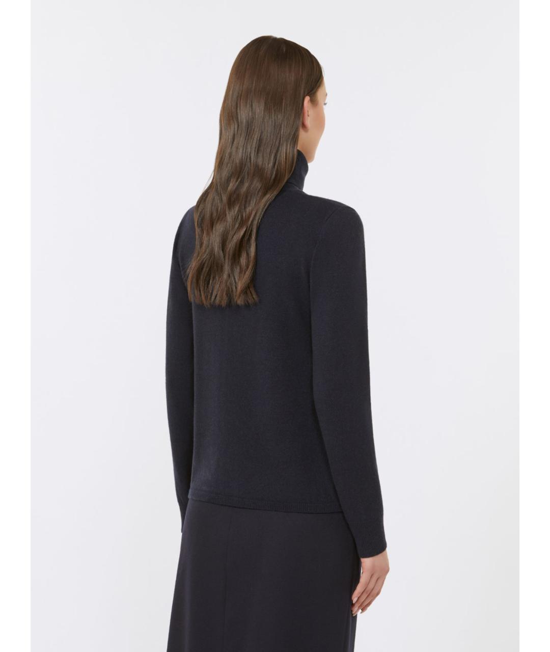 MAX MARA STUDIO Черная шерстяная водолазка, фото 4