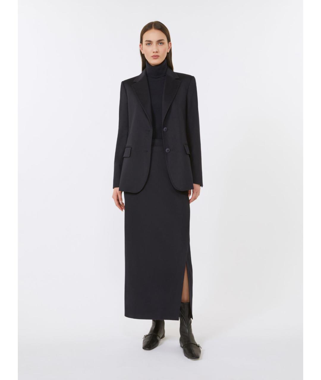 MAX MARA STUDIO Черная шерстяная водолазка, фото 2