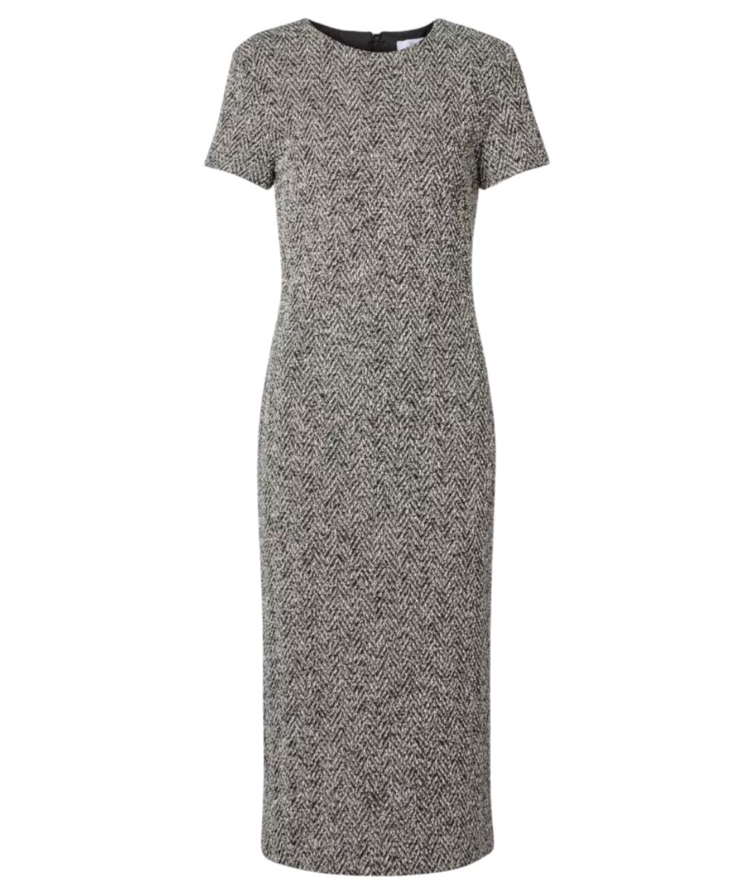 MAX MARA Серое хлопковое повседневное платье, фото 1