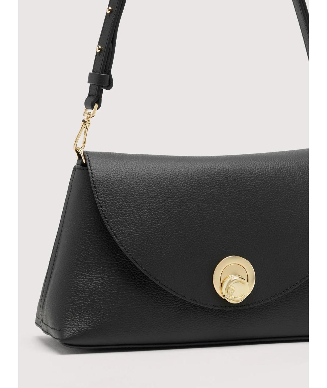 COCCINELLE Черная кожаная сумка через плечо, фото 4