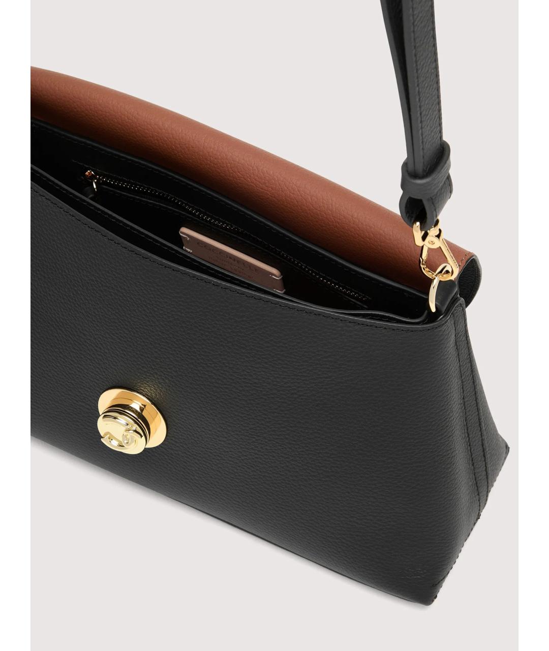 COCCINELLE Черная кожаная сумка через плечо, фото 3