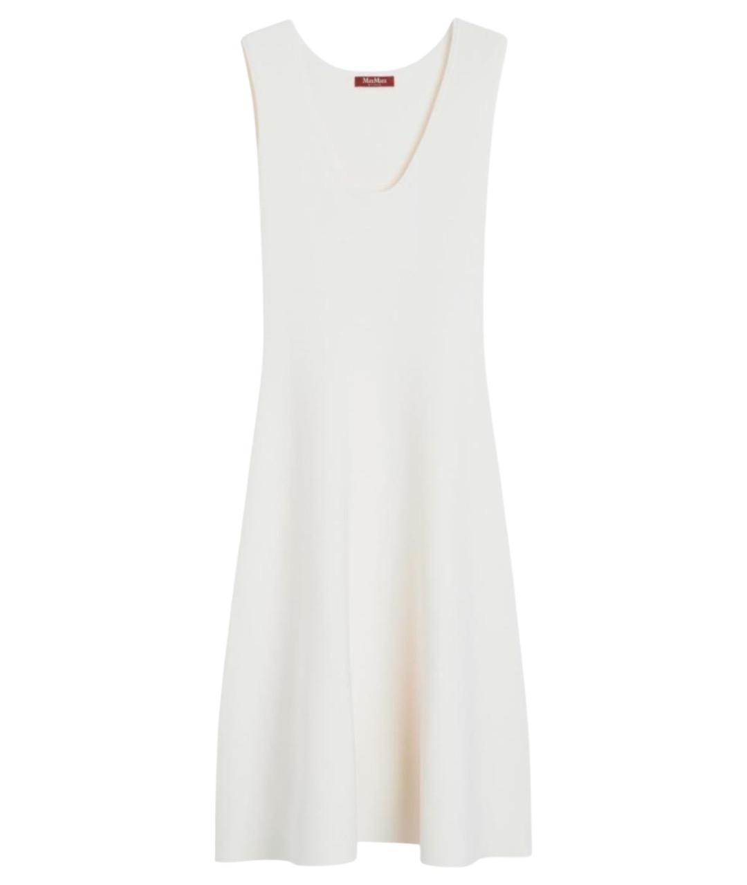 MAX MARA STUDIO Белое вискозное повседневное платье, фото 1