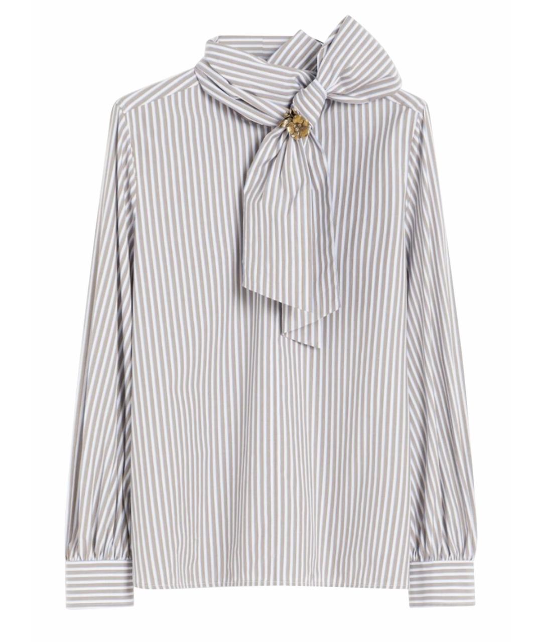 MAX MARA Серая хлопковая блузы, фото 1