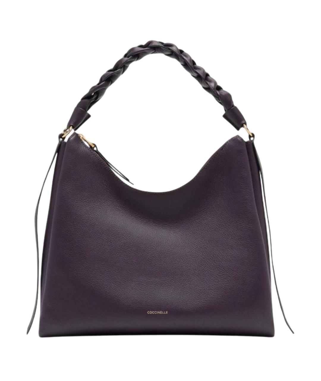 COCCINELLE Фиолетовая кожаная сумка через плечо, фото 1