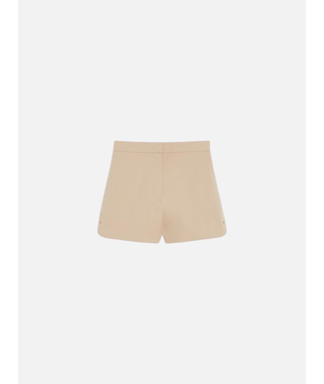 MAX MARA Бежевые хлопковые шорты, фото 6