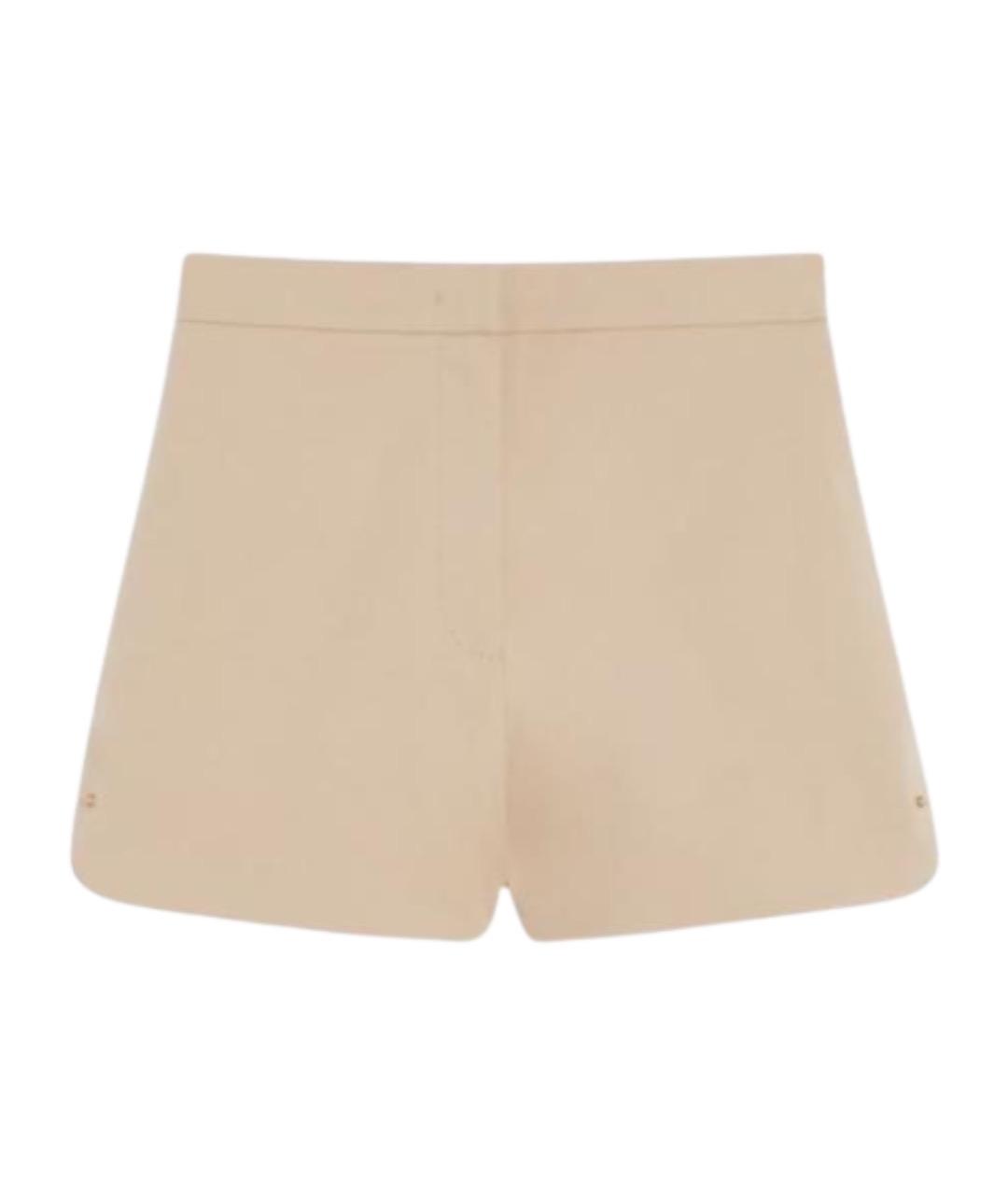 MAX MARA Бежевые хлопковые шорты, фото 1