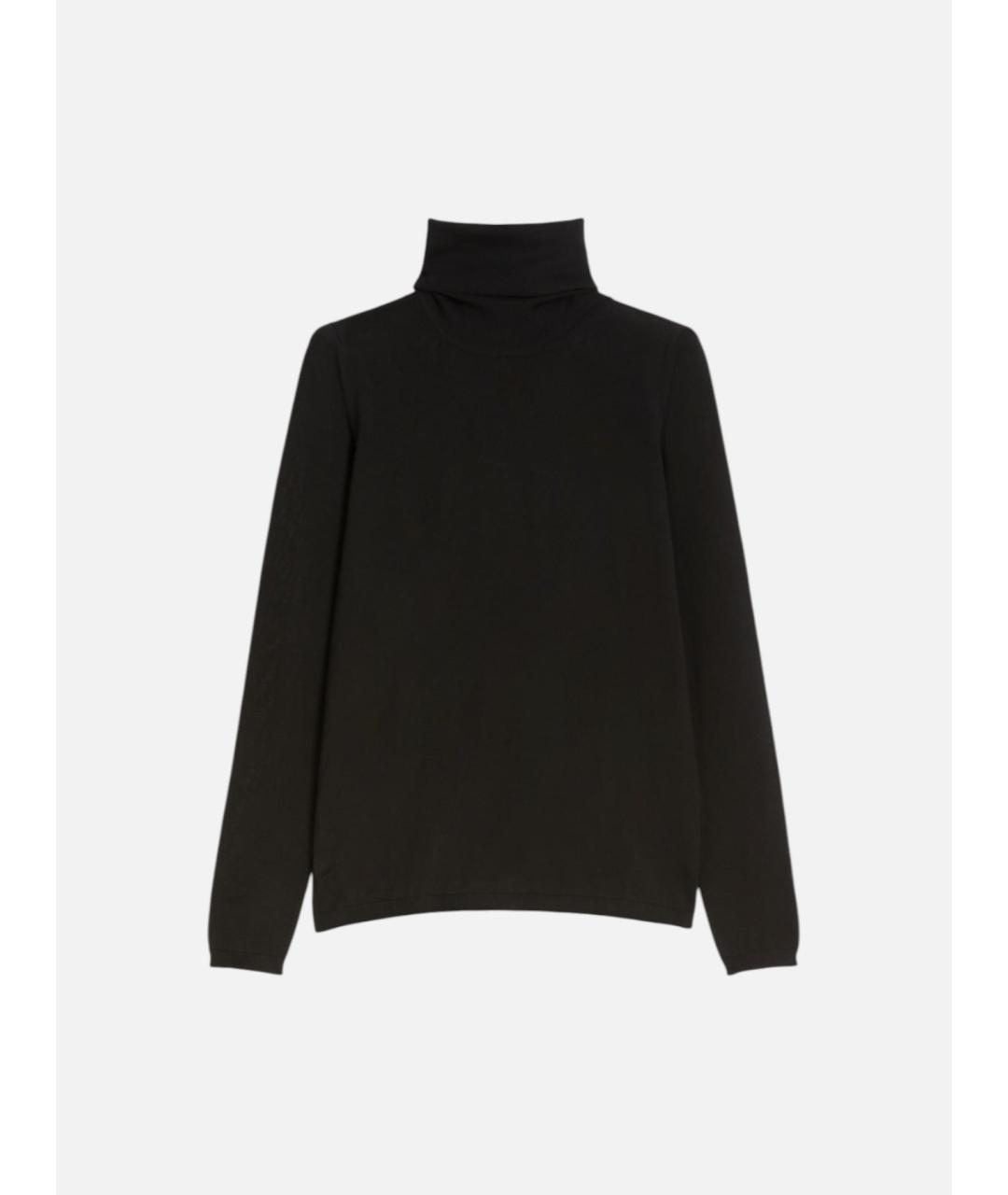 MAX MARA Черная шерстяная водолазка, фото 1