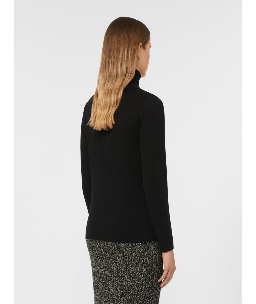 MAX MARA Черная шерстяная водолазка, фото 3