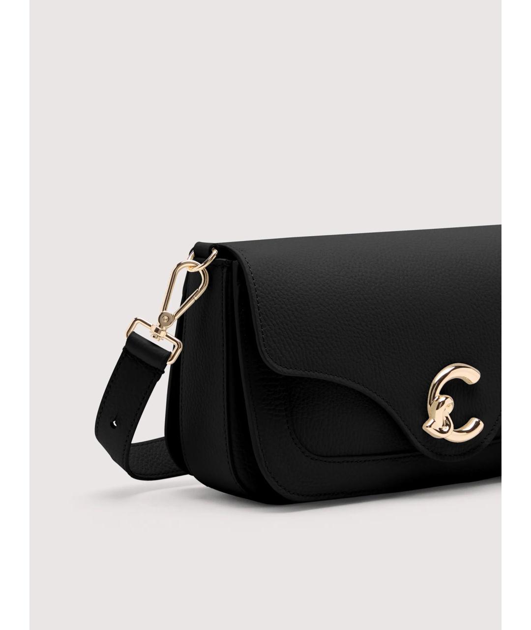 COCCINELLE Черная кожаная сумка через плечо, фото 4