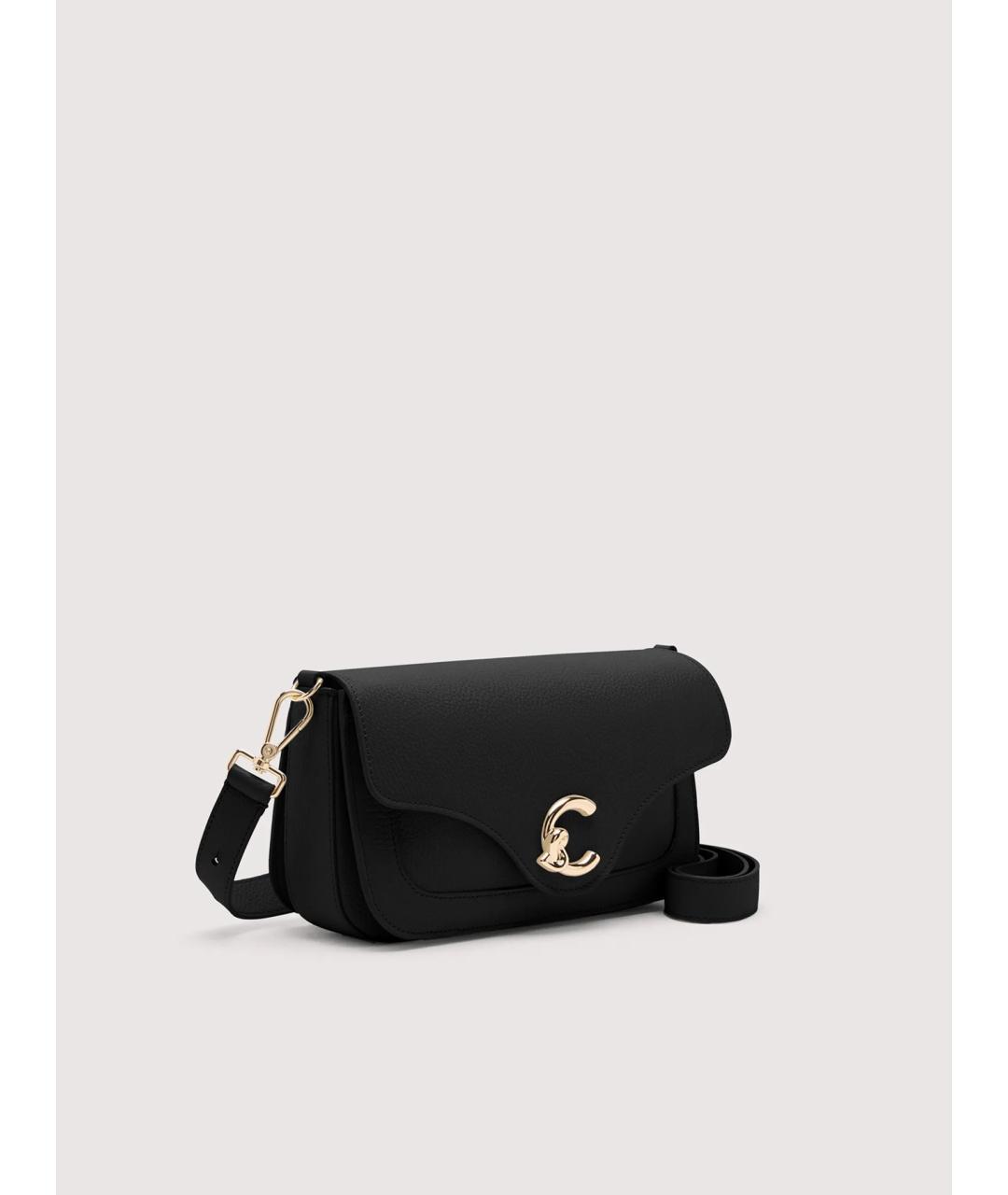 COCCINELLE Черная кожаная сумка через плечо, фото 2