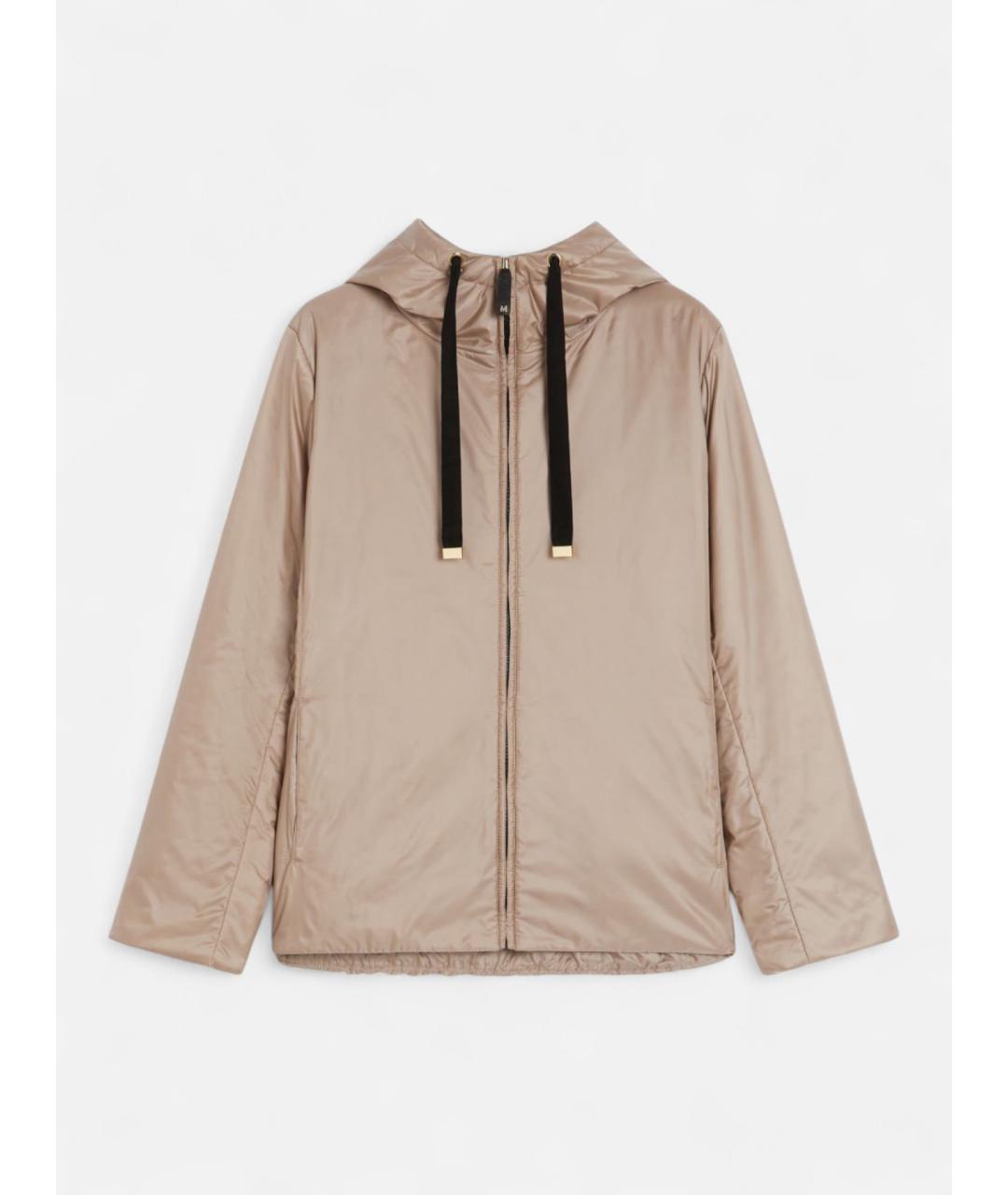 'S MAX MARA Бежевая полиэстеровая куртка, фото 6