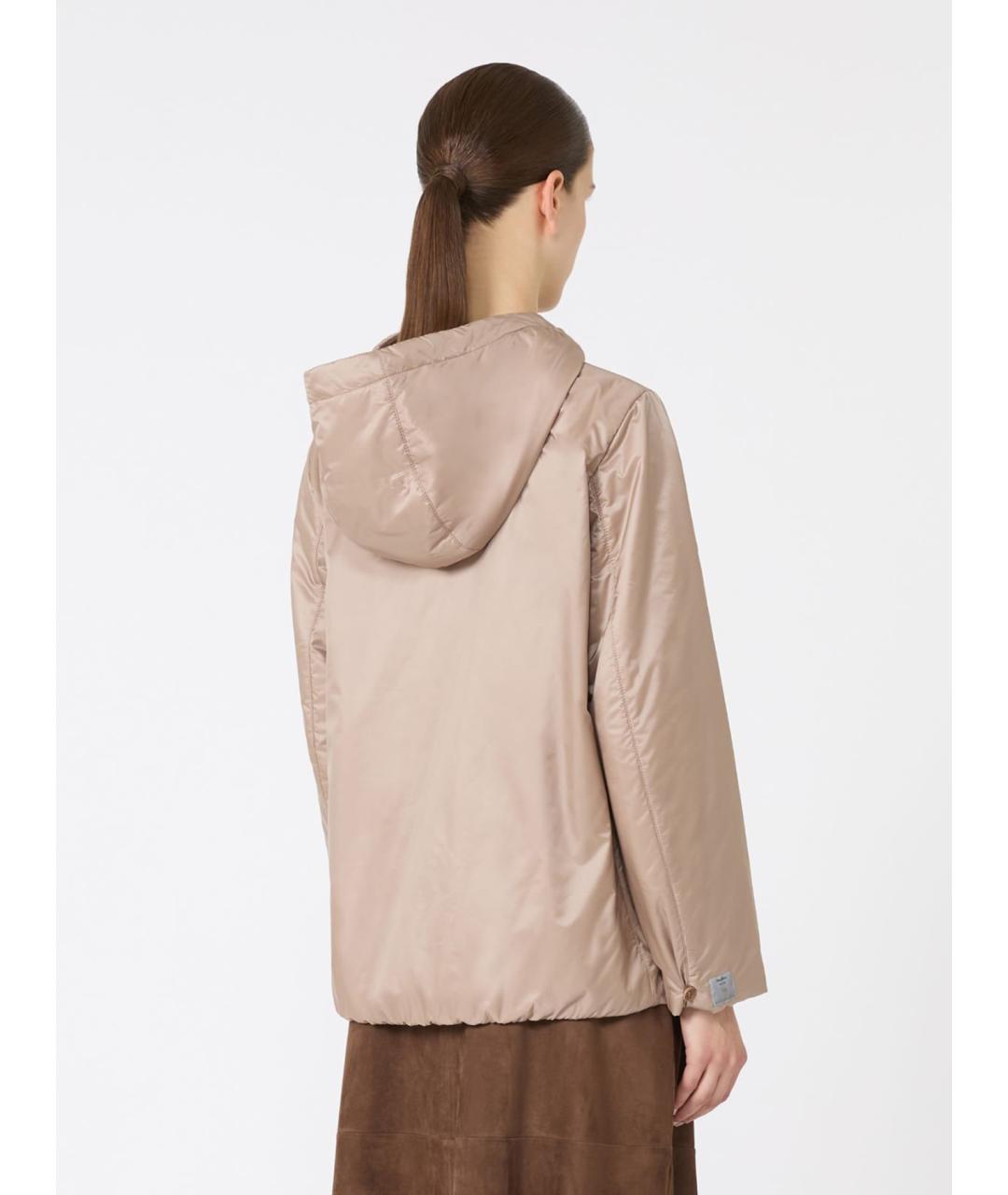 'S MAX MARA Бежевая полиэстеровая куртка, фото 3