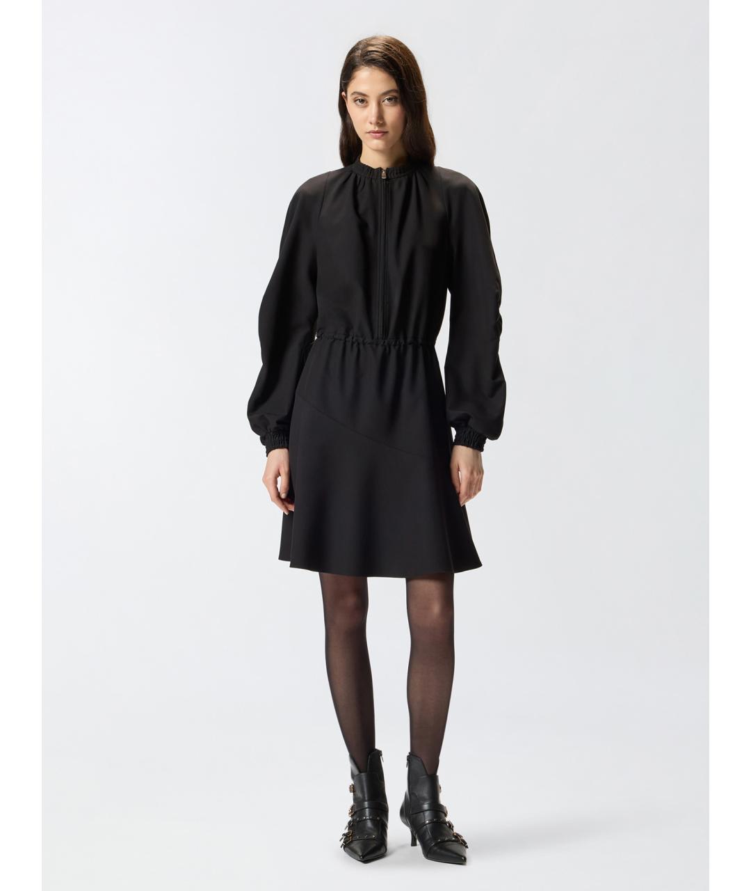 PINKO Черное полиэстеровое повседневное платье, фото 2