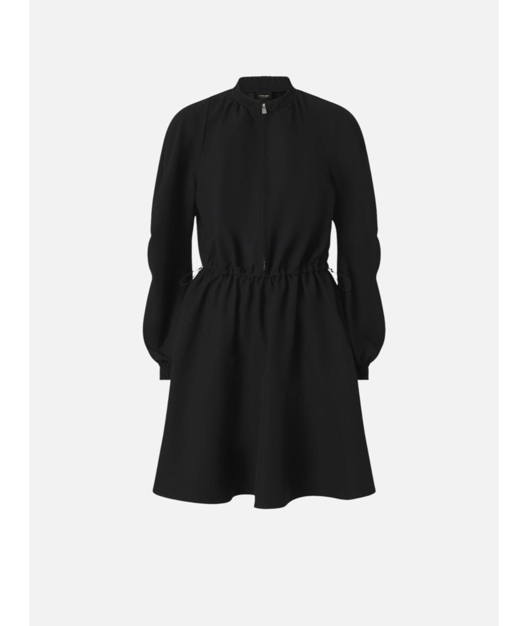 PINKO Черное полиэстеровое повседневное платье, фото 7