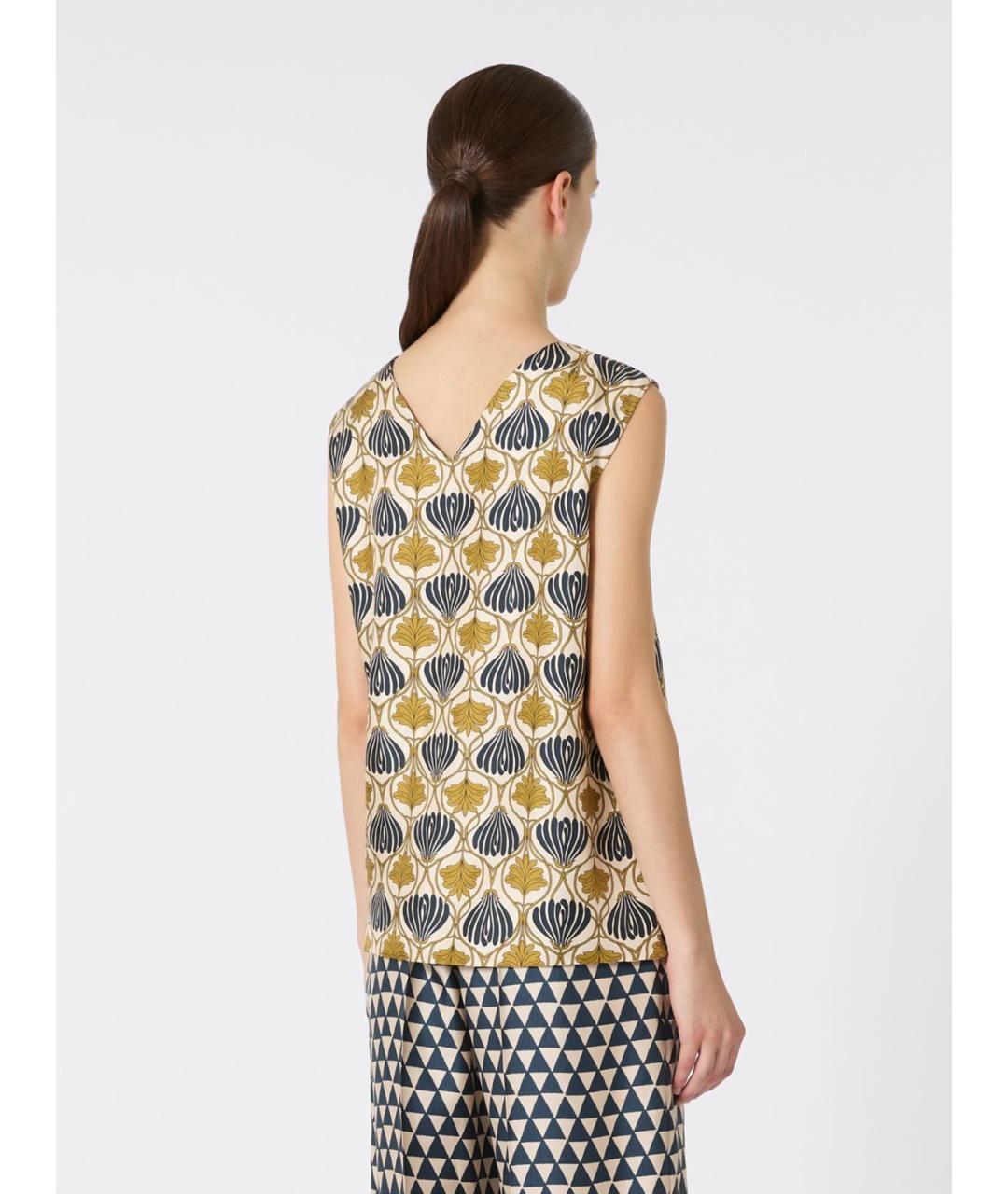 'S MAX MARA Мульти шелковая блузы, фото 3