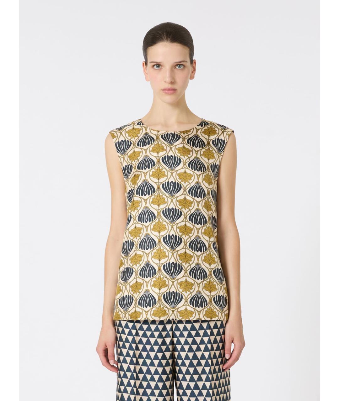 'S MAX MARA Мульти шелковая блузы, фото 5