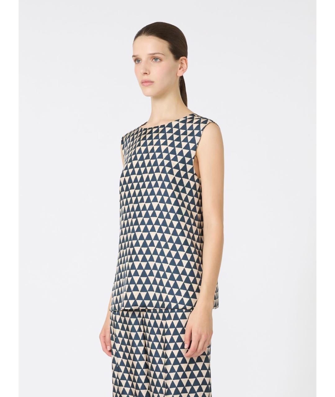'S MAX MARA Мульти шелковая блузы, фото 4