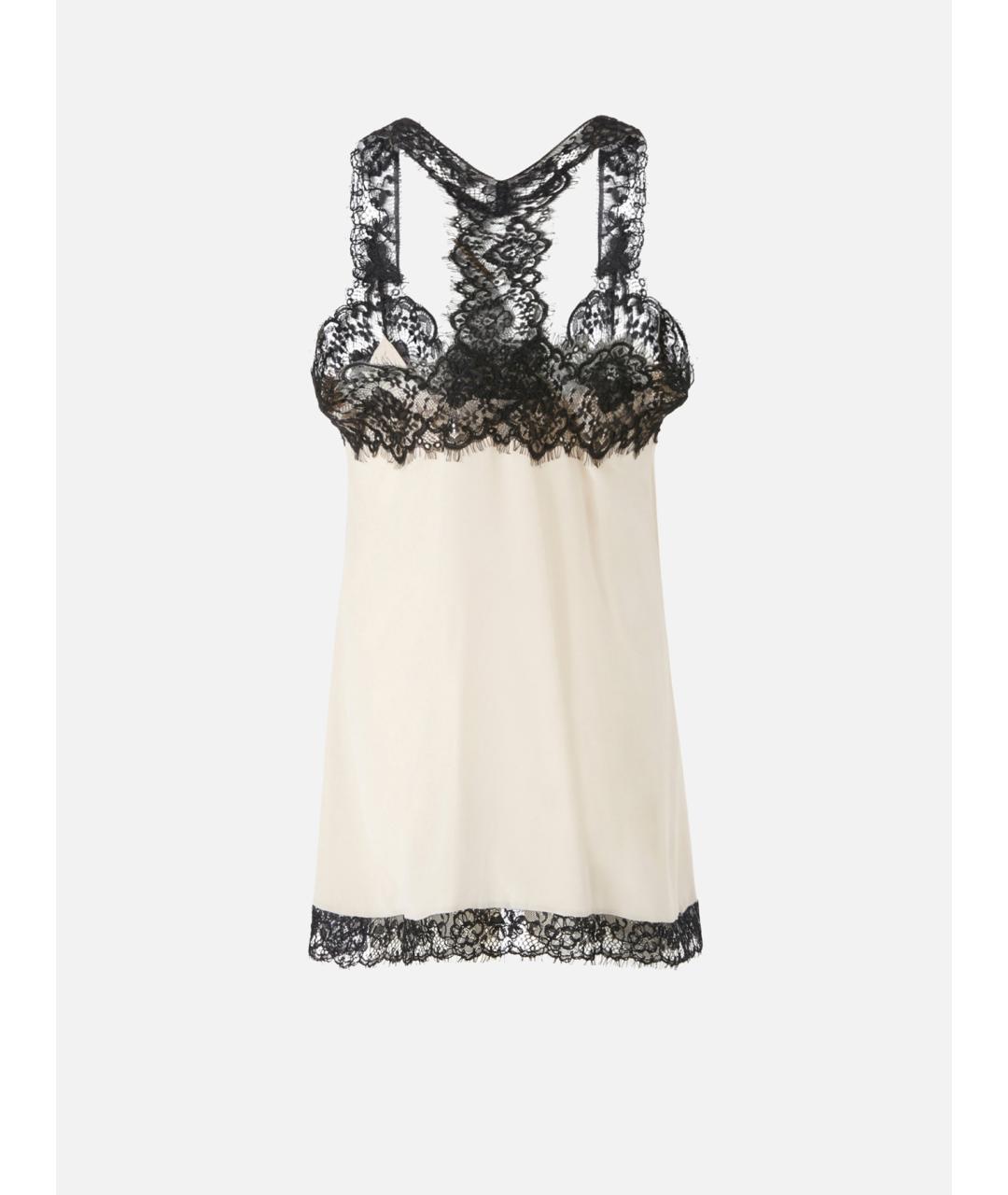 PINKO Бежевая шелковая майка, фото 2