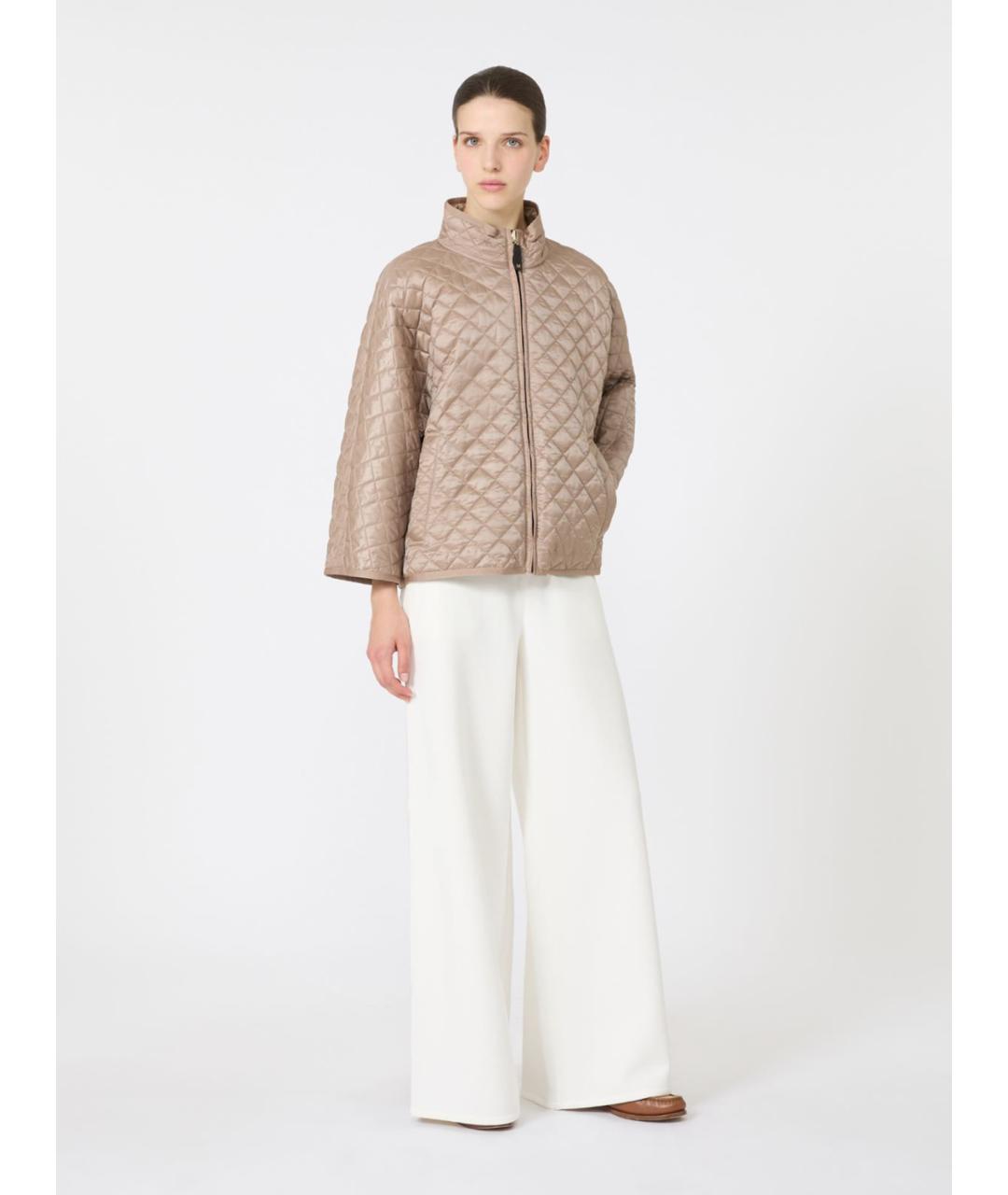 'S MAX MARA Бежевая полиэстеровая куртка, фото 2