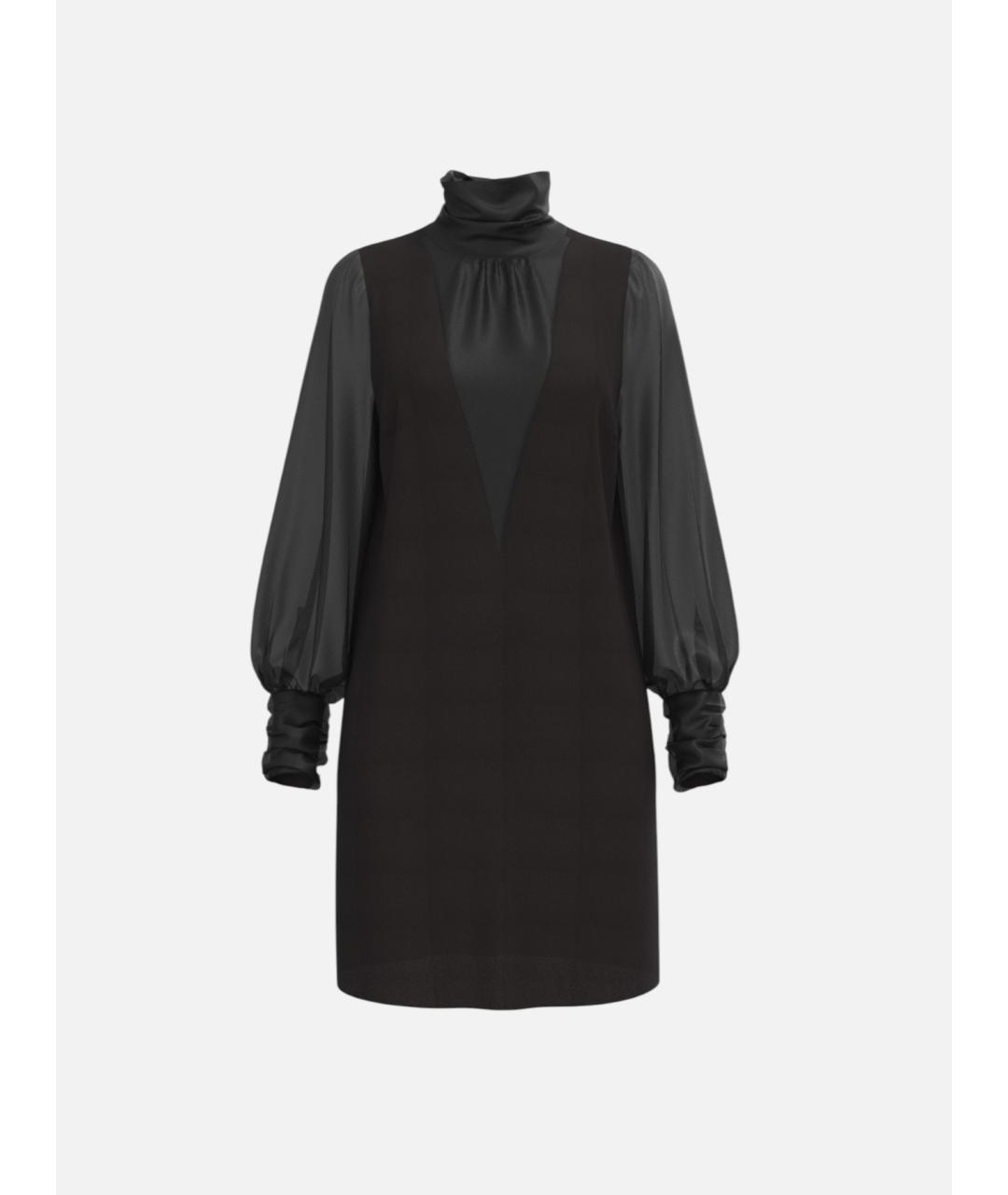 PINKO Черное полиэстеровое повседневное платье, фото 3