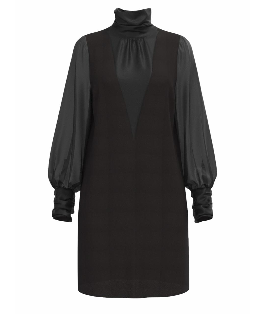PINKO Черное полиэстеровое повседневное платье, фото 1