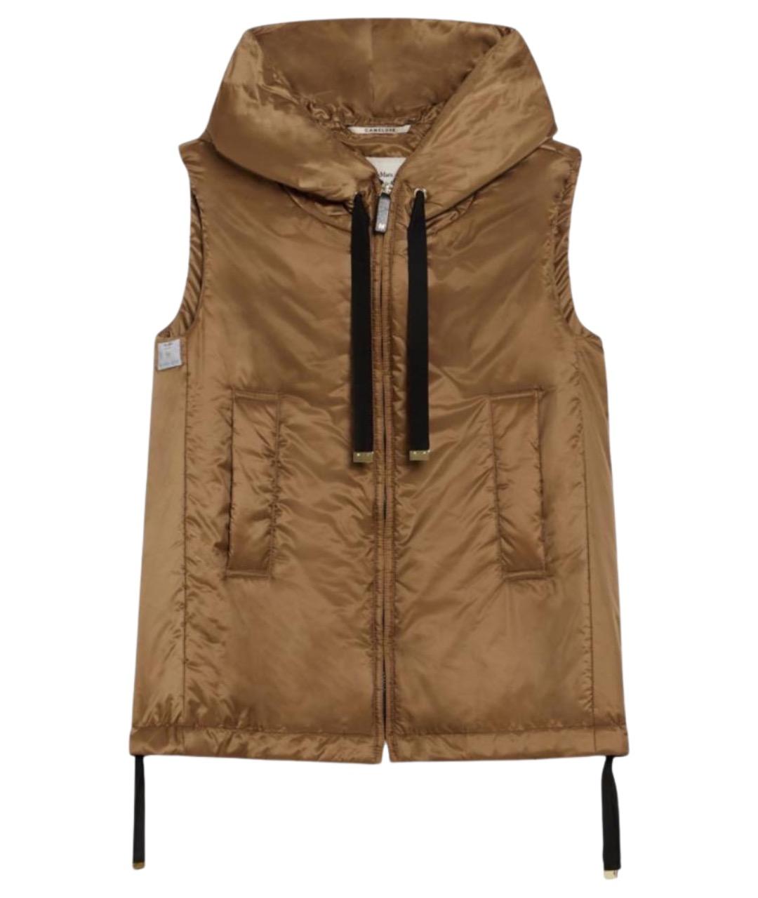 'S MAX MARA Коричневый полиэстеровый жилет, фото 1