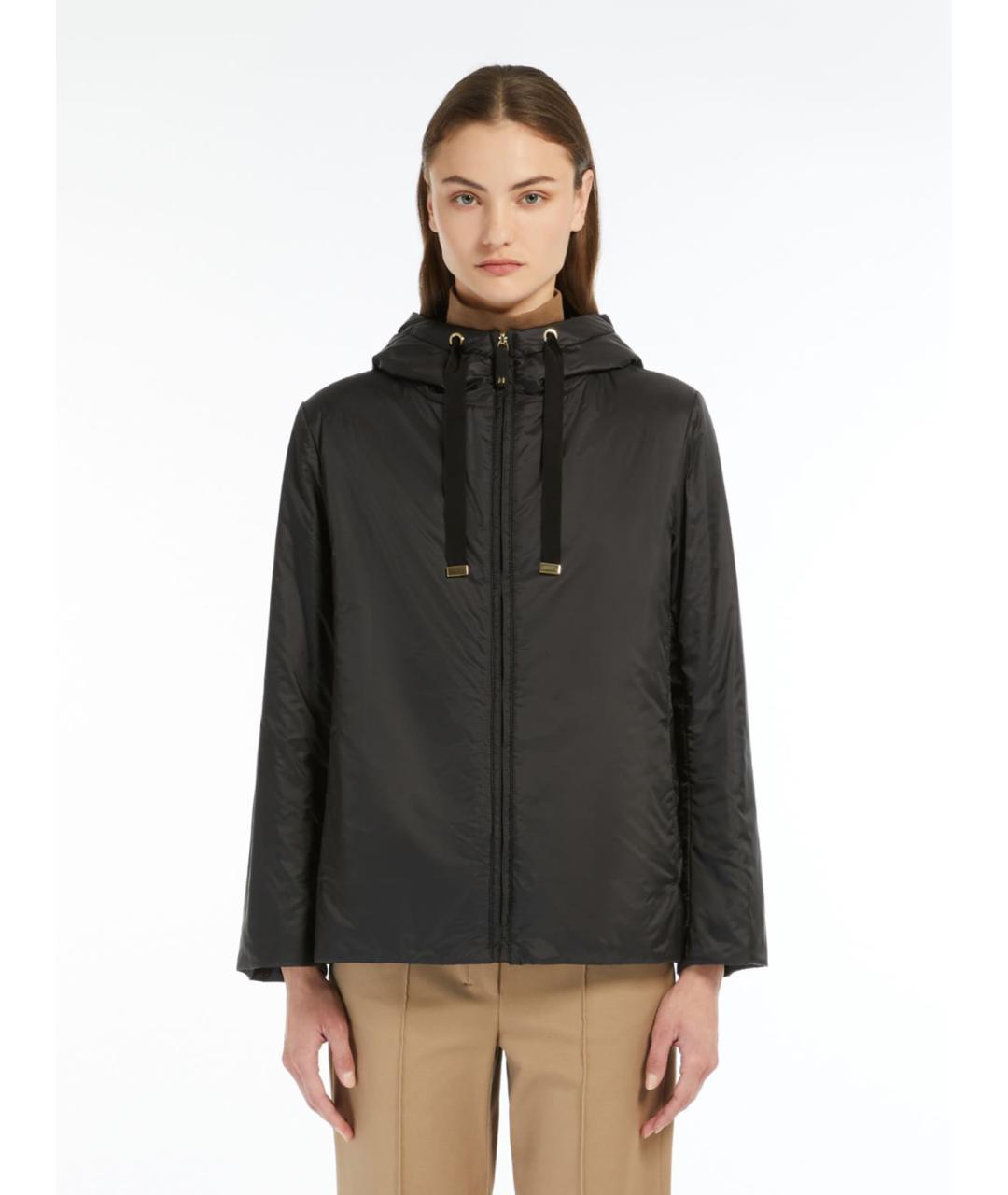 'S MAX MARA Черная полиэстеровая куртка, фото 4