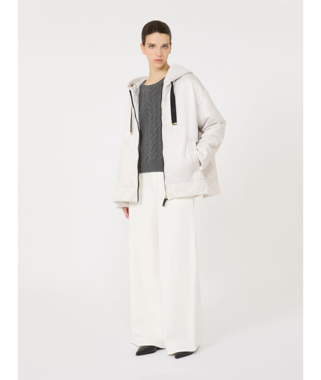 'S MAX MARA Белая полиэстеровая куртка, фото 2