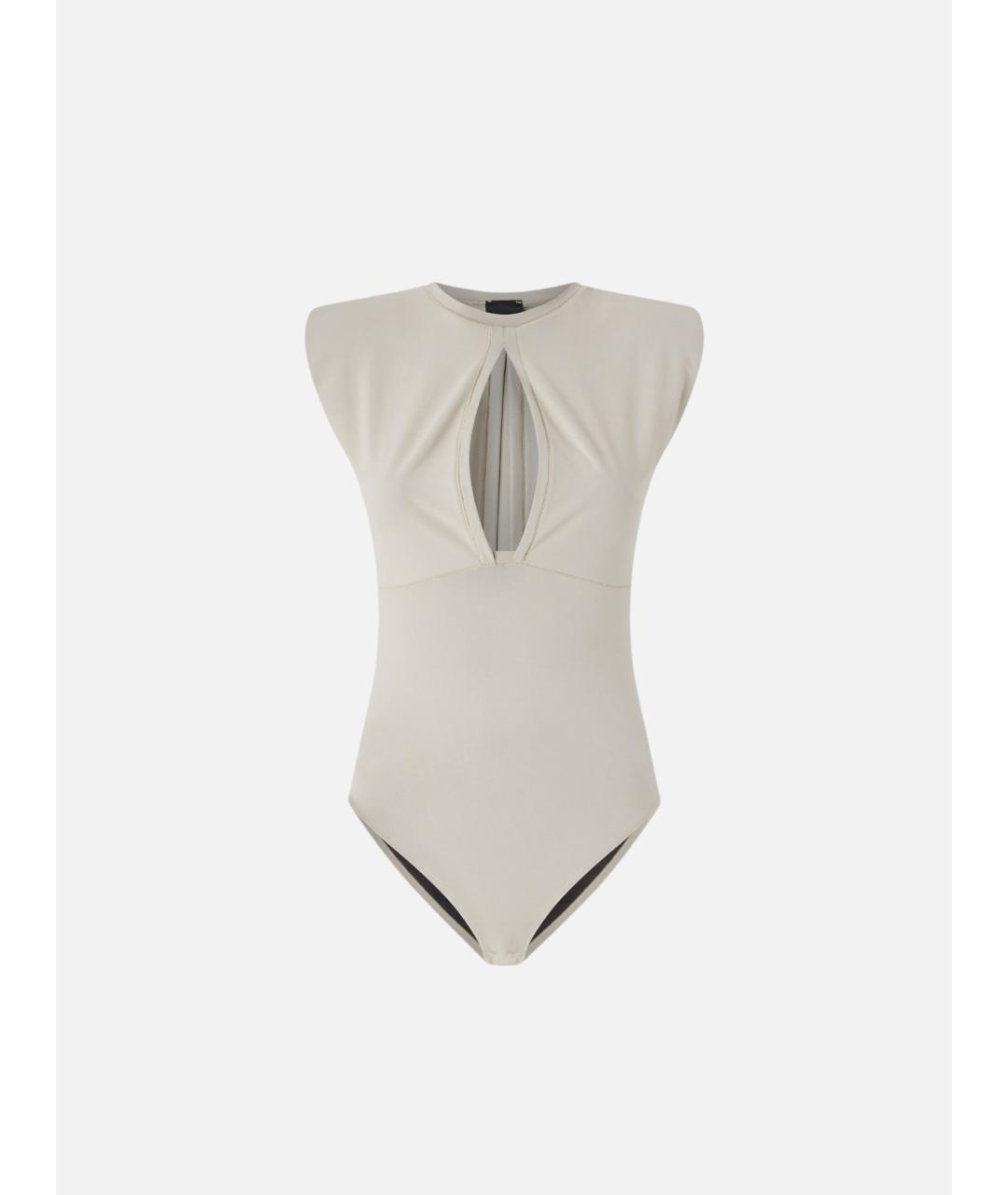 PINKO Белое полиамидовое боди, фото 3