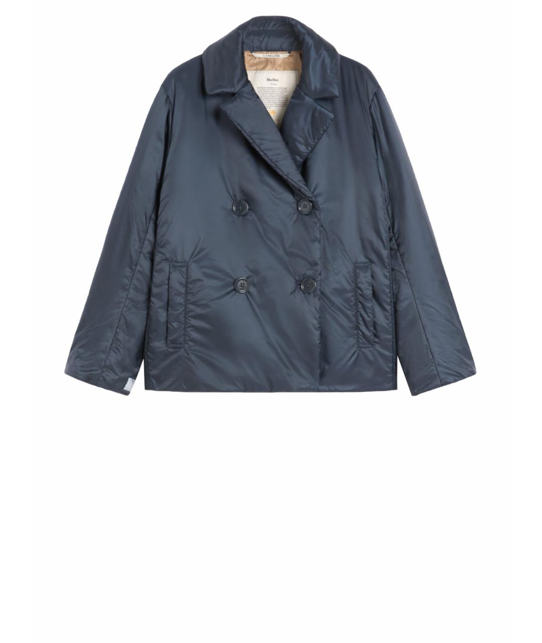 'S MAX MARA Темно-синяя полиэстеровая куртка, фото 1