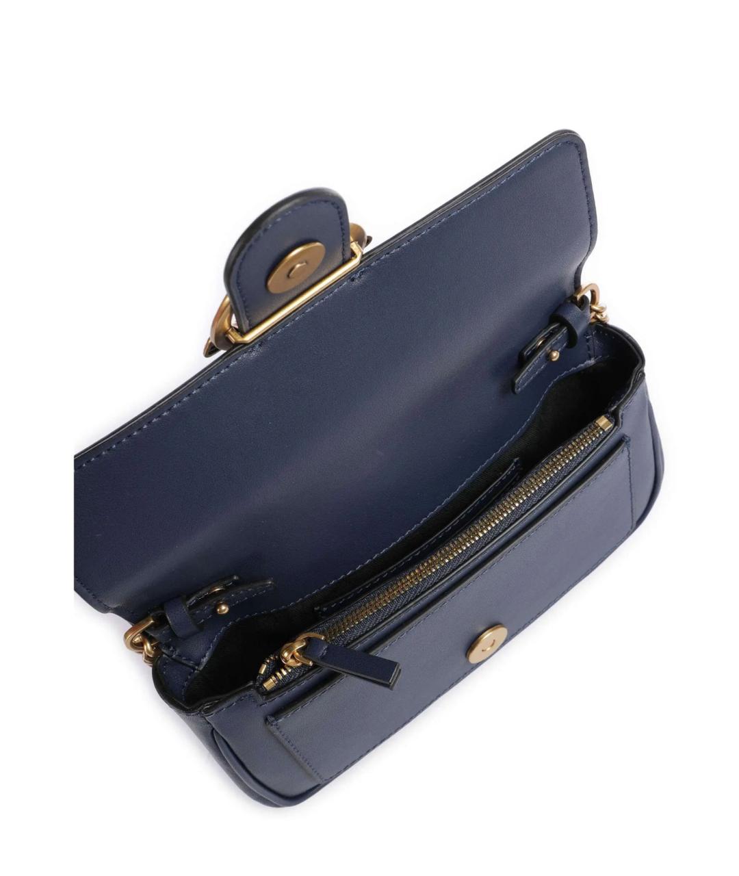 PINKO Синяя кожаная сумка через плечо, фото 4