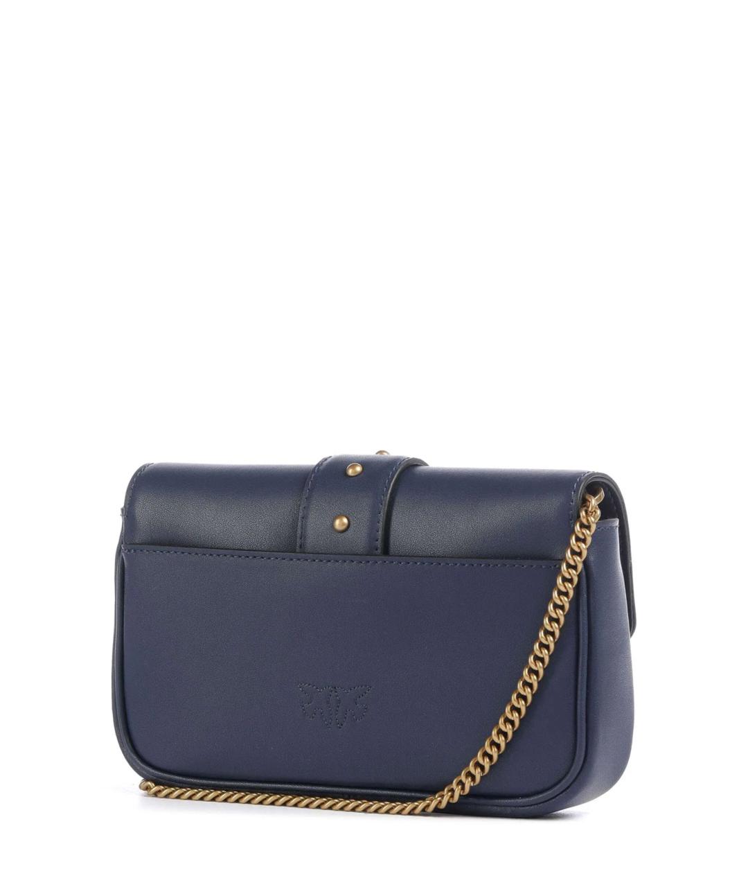 PINKO Синяя кожаная сумка через плечо, фото 3