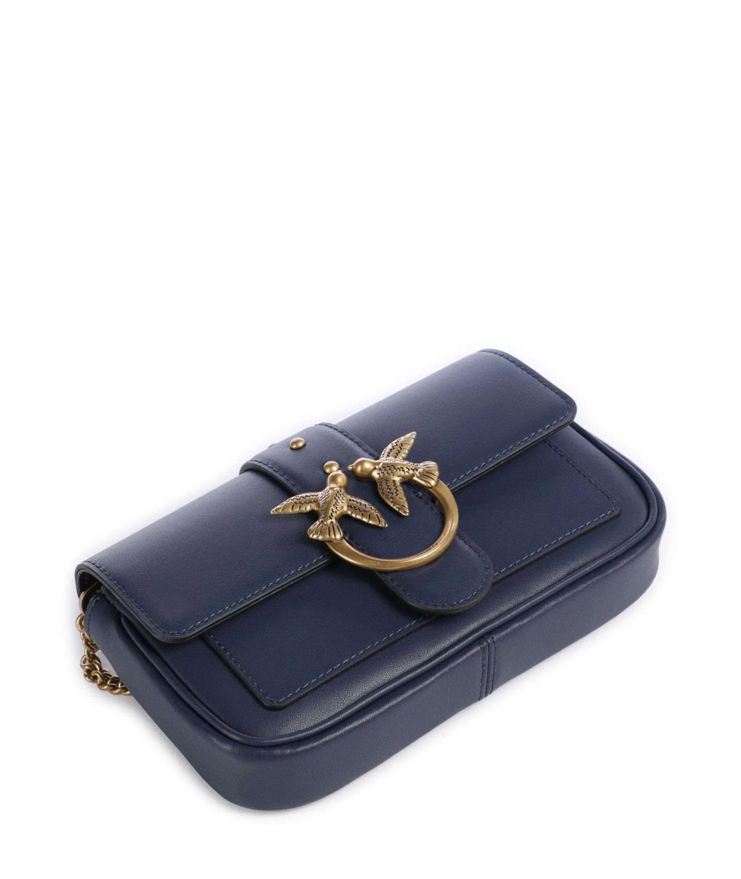PINKO Синяя кожаная сумка через плечо, фото 2