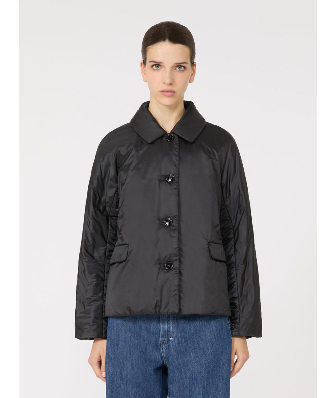 'S MAX MARA Черная полиэстеровая куртка, фото 4