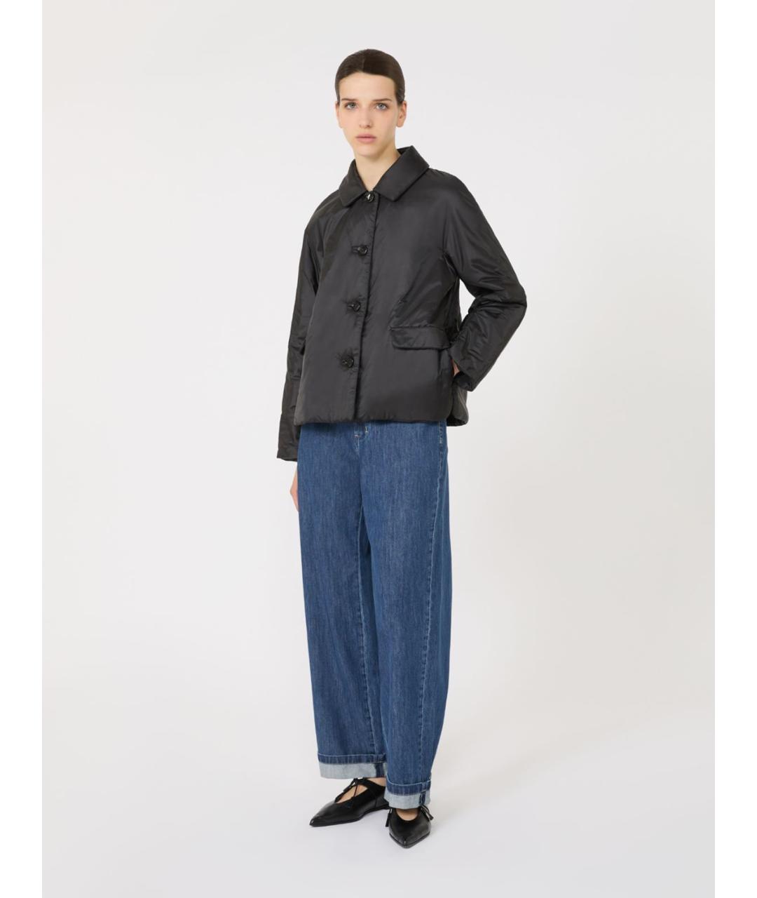 'S MAX MARA Черная полиэстеровая куртка, фото 2