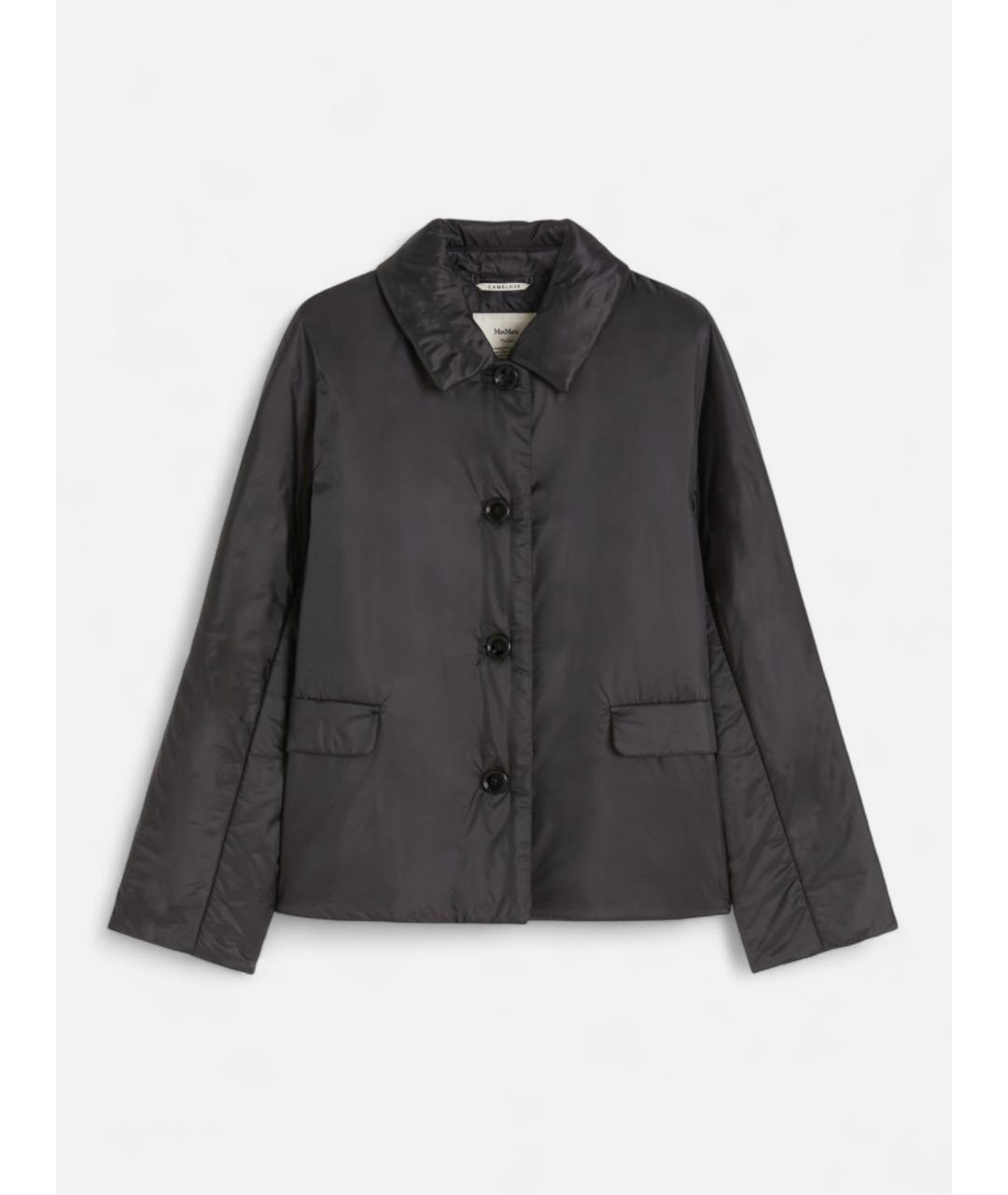 'S MAX MARA Черная полиэстеровая куртка, фото 5