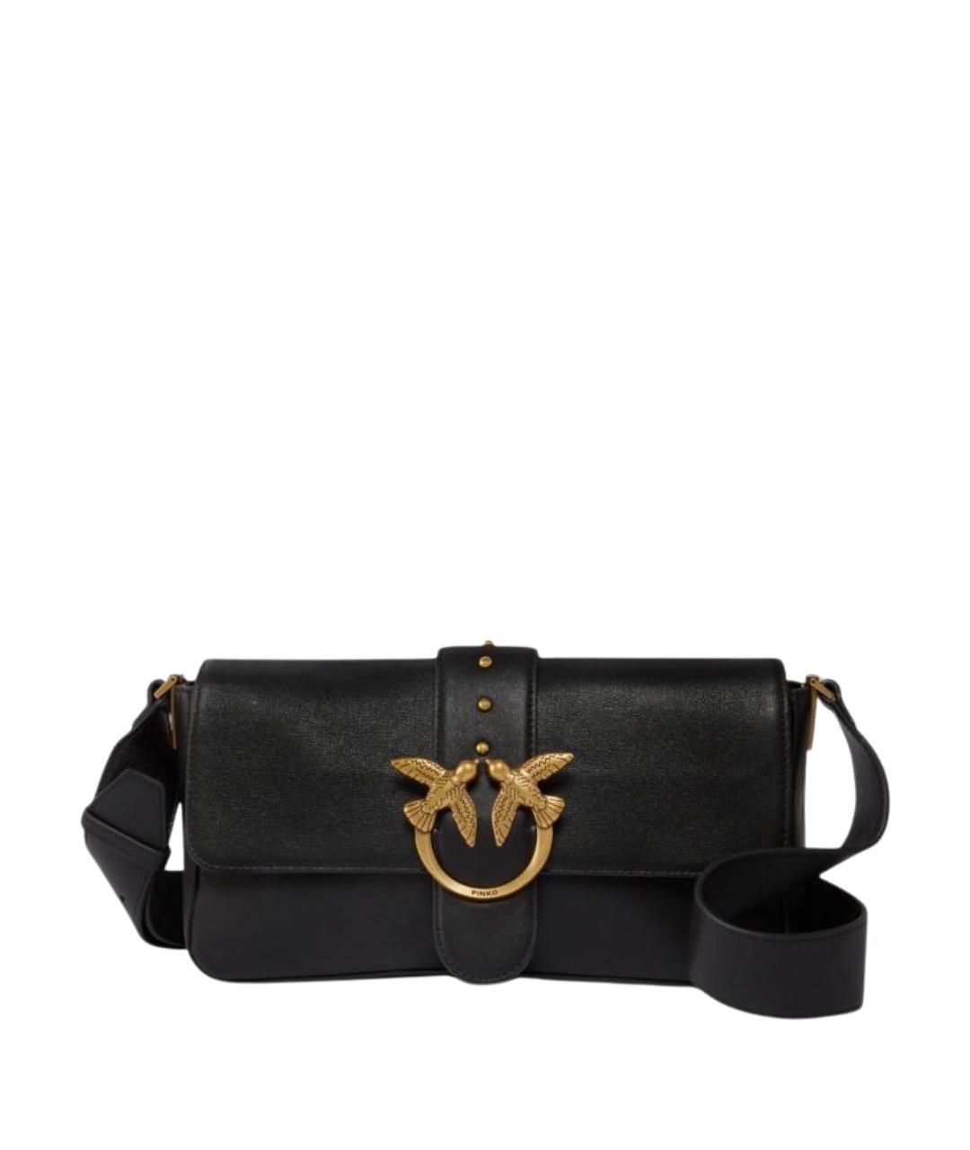 PINKO Черная замшевая сумка через плечо, фото 1