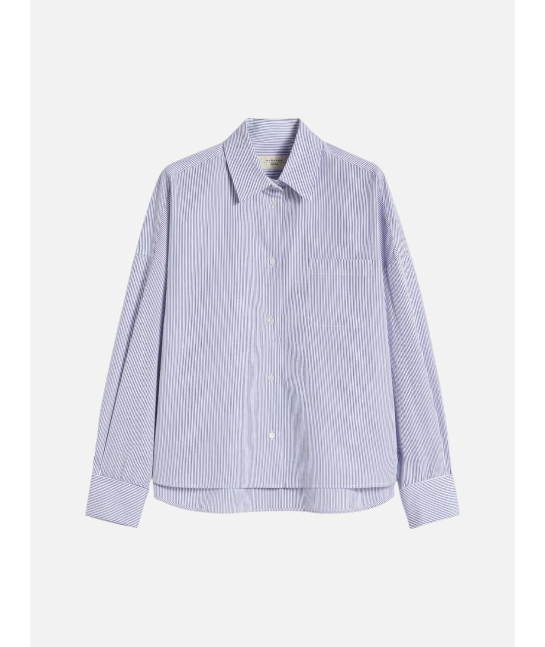 WEEKEND MAX MARA Голубая хлопковая куртка, фото 5