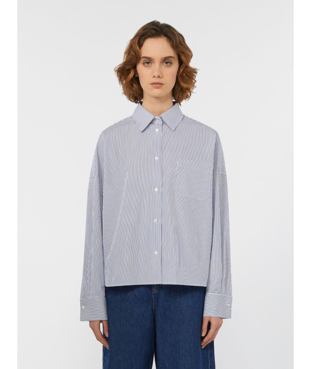 WEEKEND MAX MARA Голубая хлопковая куртка, фото 3