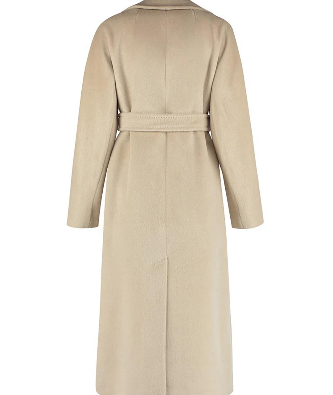 WEEKEND MAX MARA Бежевое шерстяное пальто, фото 2