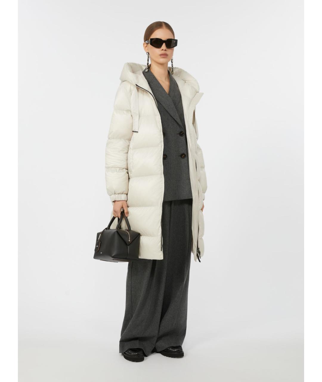 'S MAX MARA Антрацитовые шерстяные брюки широкие, фото 2
