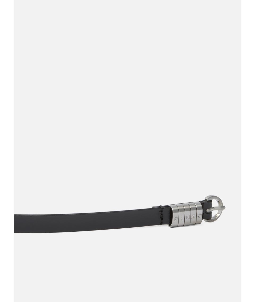 PINKO Черный кожаный ремень, фото 5