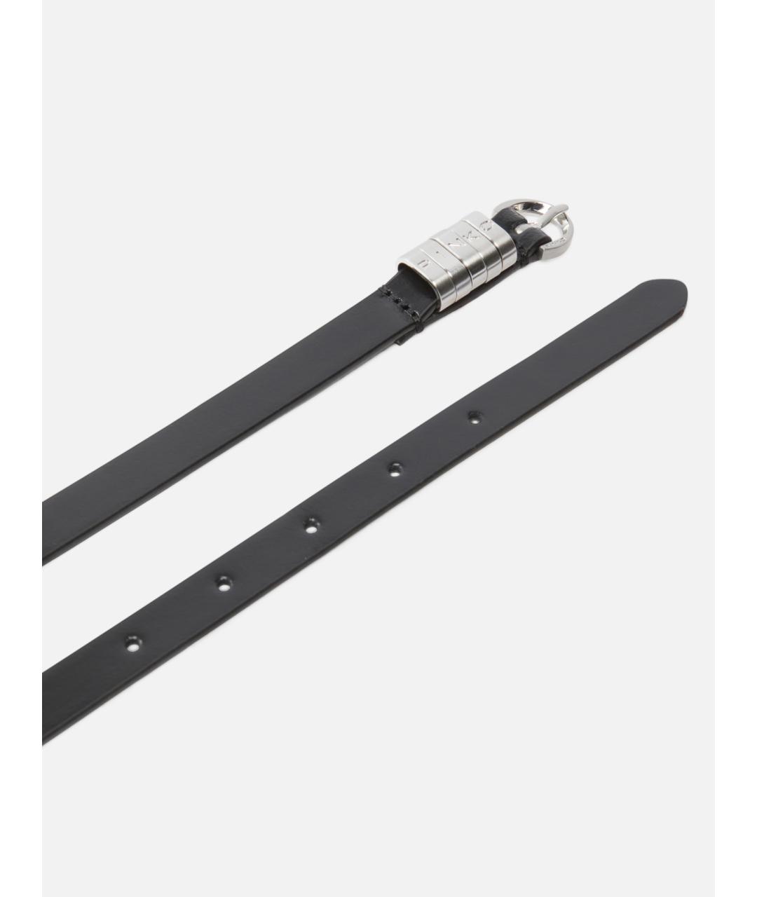 PINKO Черный кожаный ремень, фото 3