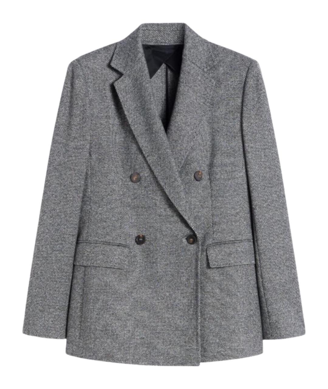MAX MARA STUDIO Серая вискозная куртка, фото 1